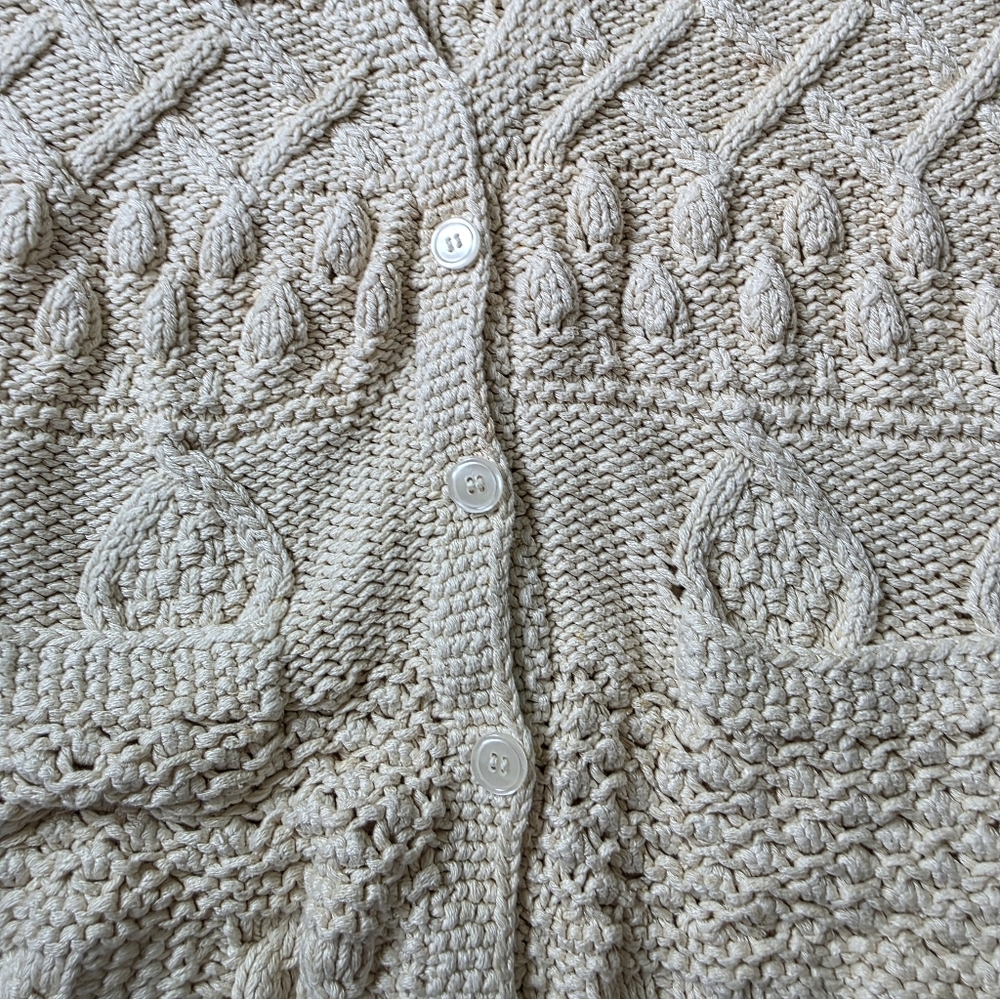Vintage talbots hand knit silk blend vest - Picture 3 of 9